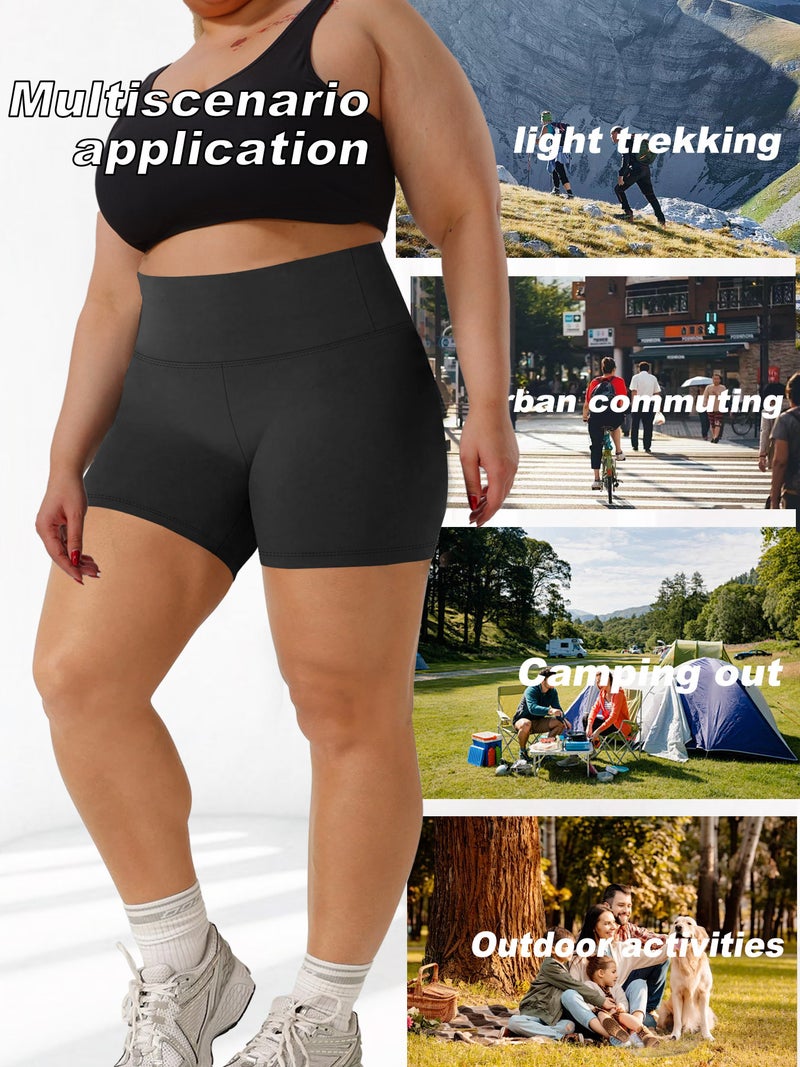 Plus Size Three-Point Yoga Shorts Women Three-Point Pants Summer Riding Yoga Pants Shorts Factory - Image 5